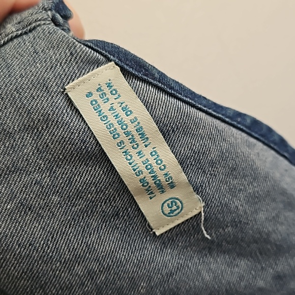 Taylor Stitch Scout Denim Popover Shirt Size S - Picture 6 of 7